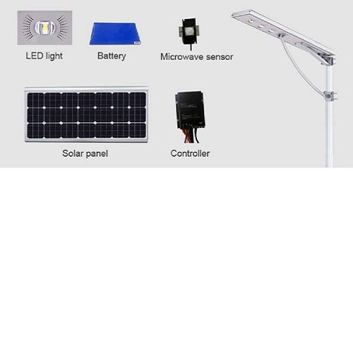 30w All In One Solar Street Light Outdoor For Smart City Public Lighting