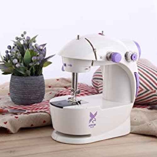 Desktop Sewing Machine  Portable Crafting Mending Machine With 12 Built-in Stitches