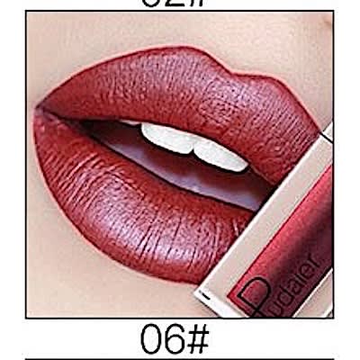 Pudaier Diamond Pearl Metallic Lipstick - 06# - 3.5ml