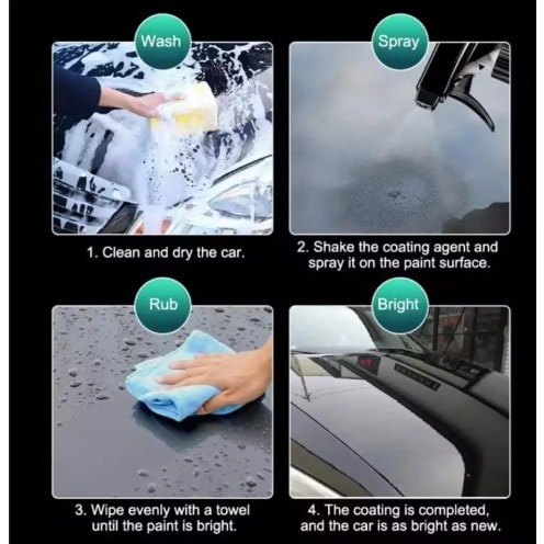Auto-ceramic Car Coating - Anti Scratch + Anti Rust - 500ml