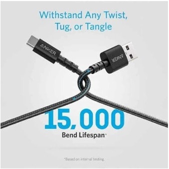 Anker Powerline Select+ 3ft Usb-c To Usb A 2.0 (black)