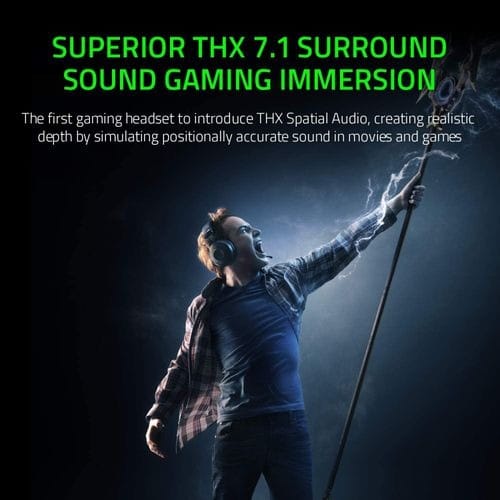 Kraken Tournament Edition Thx 7.1 Surround Sound Gaming Headset: For Ps5 Ps4 Xbox Pc