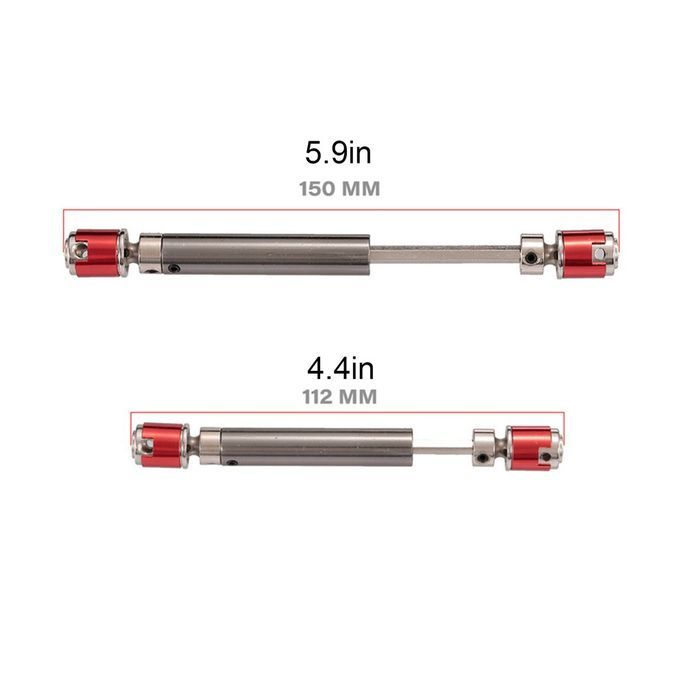 2P S    VD Drive Shaft Transmission 112-1 Mm For 1/10 R   Rawler  Ar-red