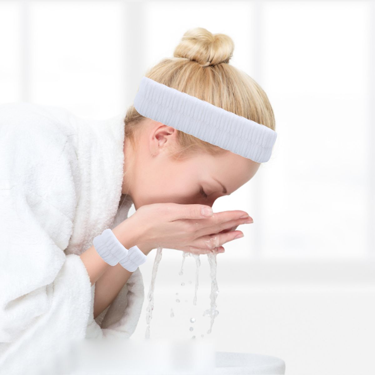 Plush Hair Band Cosmetic Makeup Washing Face Shower Spa