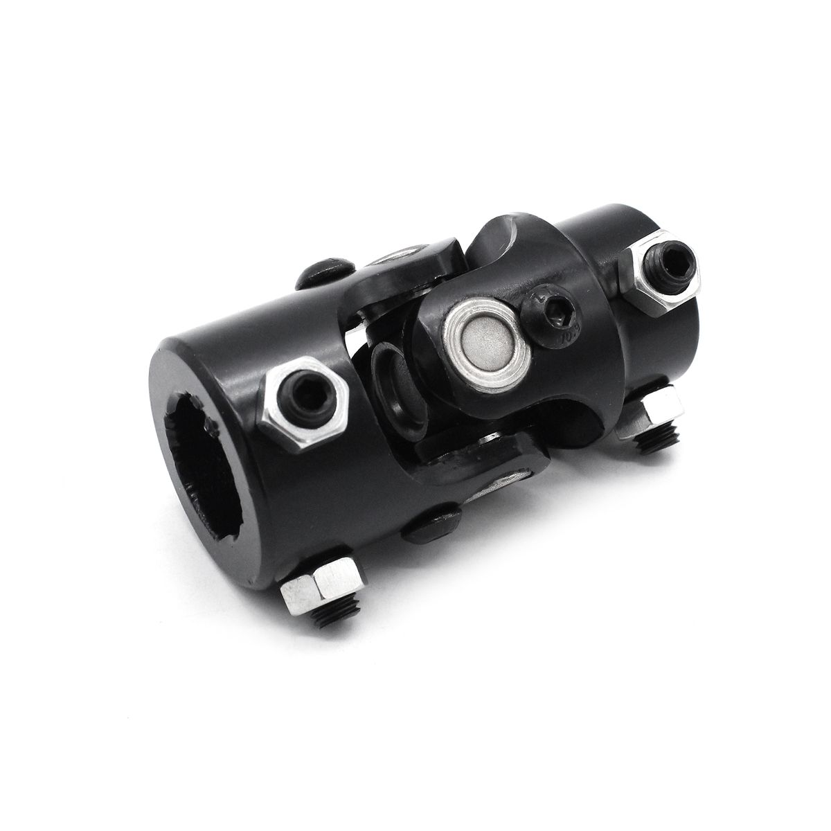 Steering U Joint Coupler 1in DD X 3/4in DD Black Powder