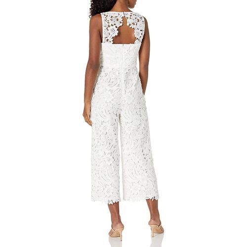 Trina Turk Womens Clover V Neck Culotte Leg Jumpsuit