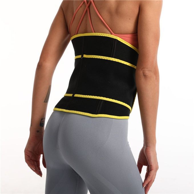 Vigorous Sweating Exer Ises Body Shaping And Abdomen Belts Slimming Belt-black-L