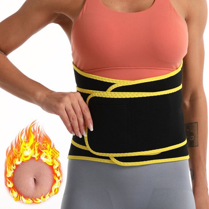 Vigorous Sweating Exer Ises Body Shaping And Abdomen Belts Slimming Belt-black-L