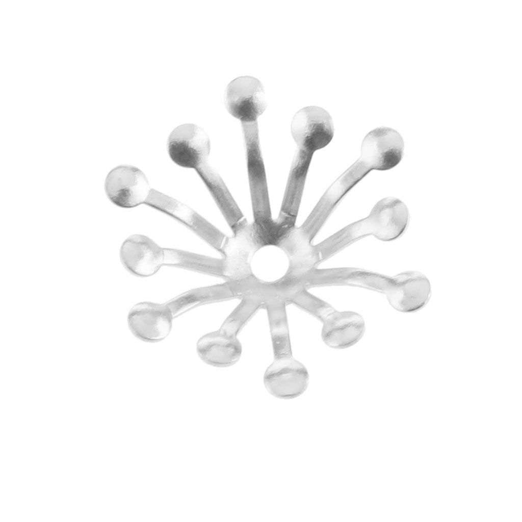 100x Filigree Pearl Caps 13mm Silver Gold Bronze Pearl Caps Silver