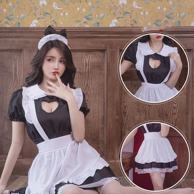 Sexy Lingerie Women Cosplay Uniform French Maid Nurse Outfit Fancy