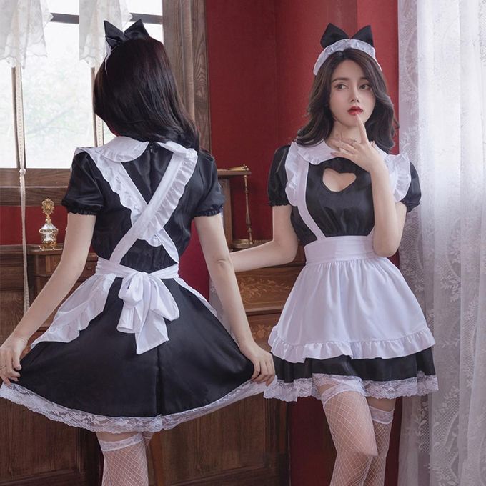 Sexy Lingerie Women Cosplay Uniform French Maid Nurse Outfit Fancy