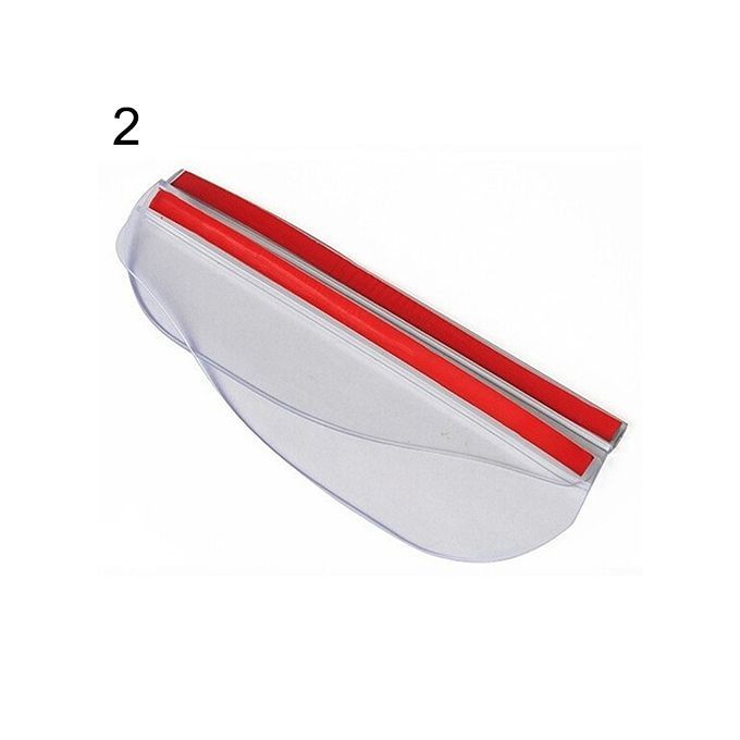 2 Pcs Universal Rear View Side Mirror Black-Transparent