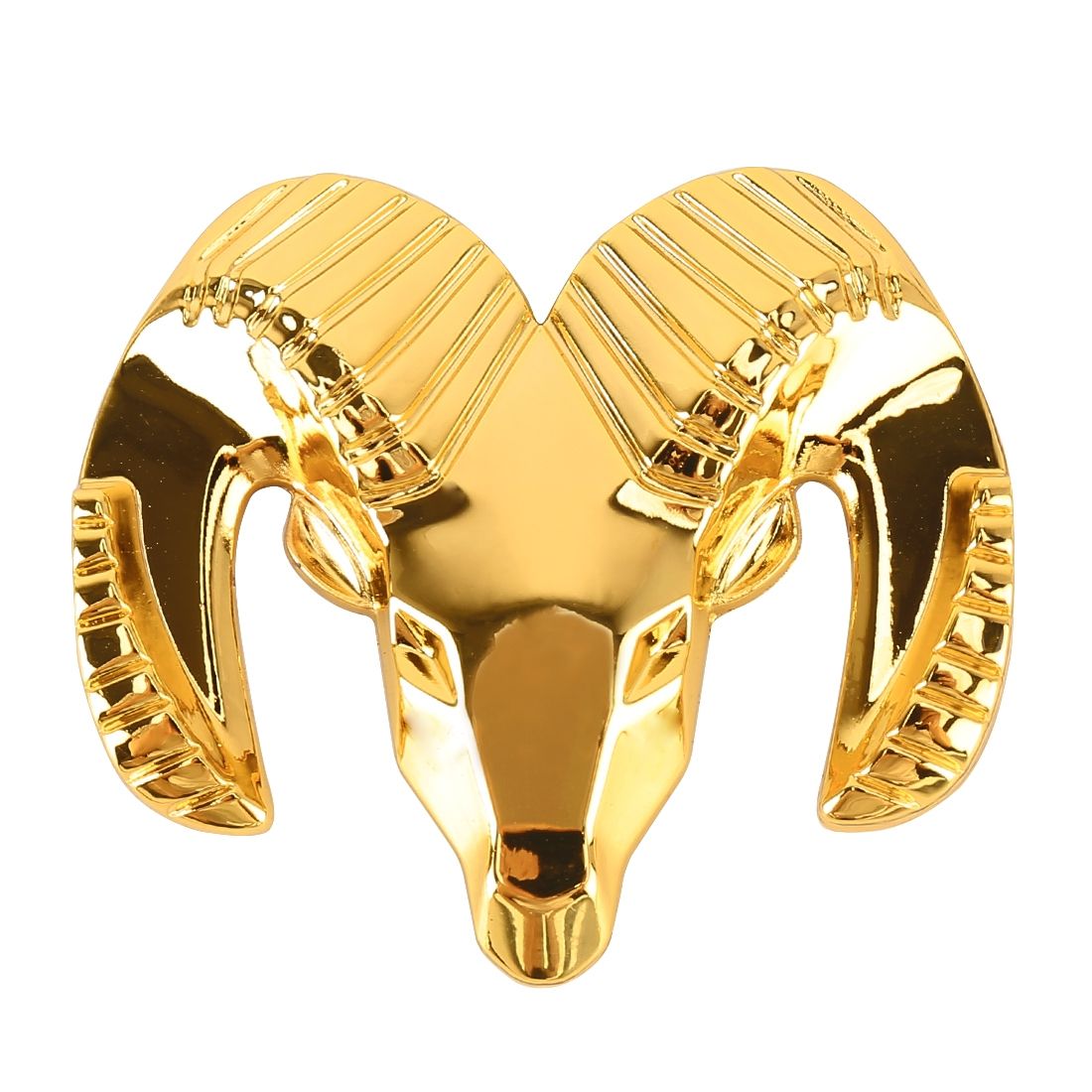 Bull Pattern Car Metal Body Decorative Sticker, Size : S (Gold)