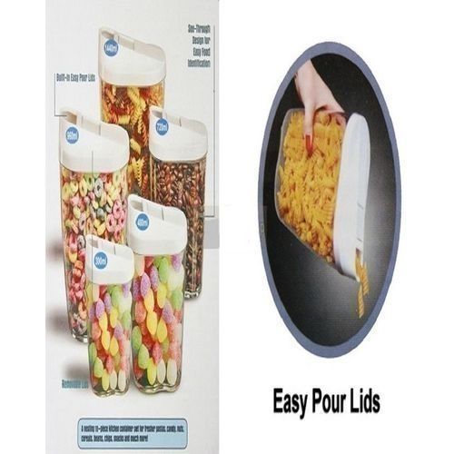 10 Pieces Plastic Cereal Container
