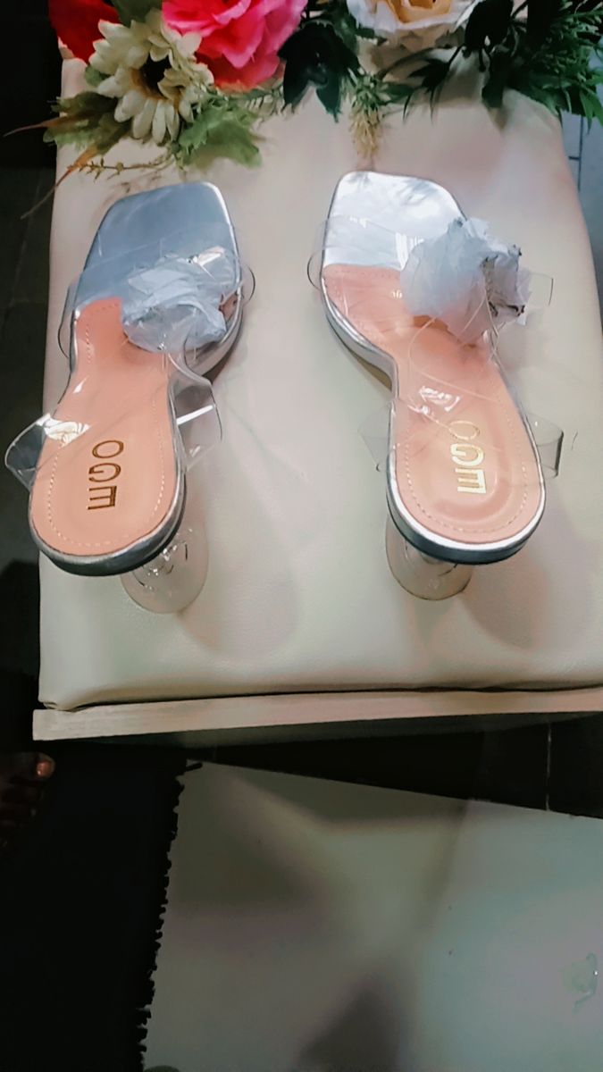 Silver Heel Shoe