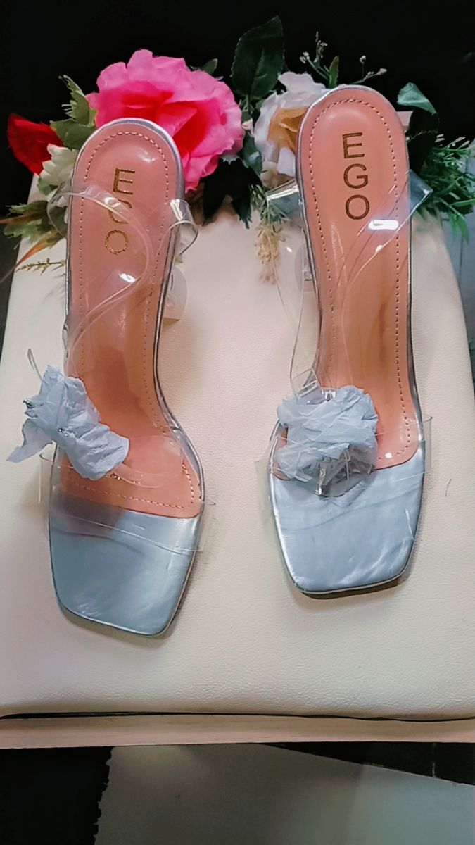 Silver Heel Shoe