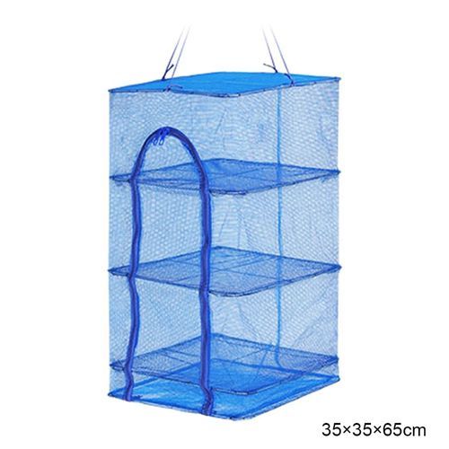 4 Layers Hanging Drying Net Durable Mesh Dryer-35x35x65cm