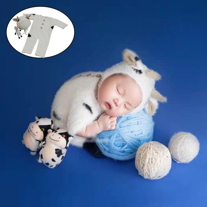 Baby Jumpsuit Outfits For Shower Gift Photo Shoot Costume 0-6 White
