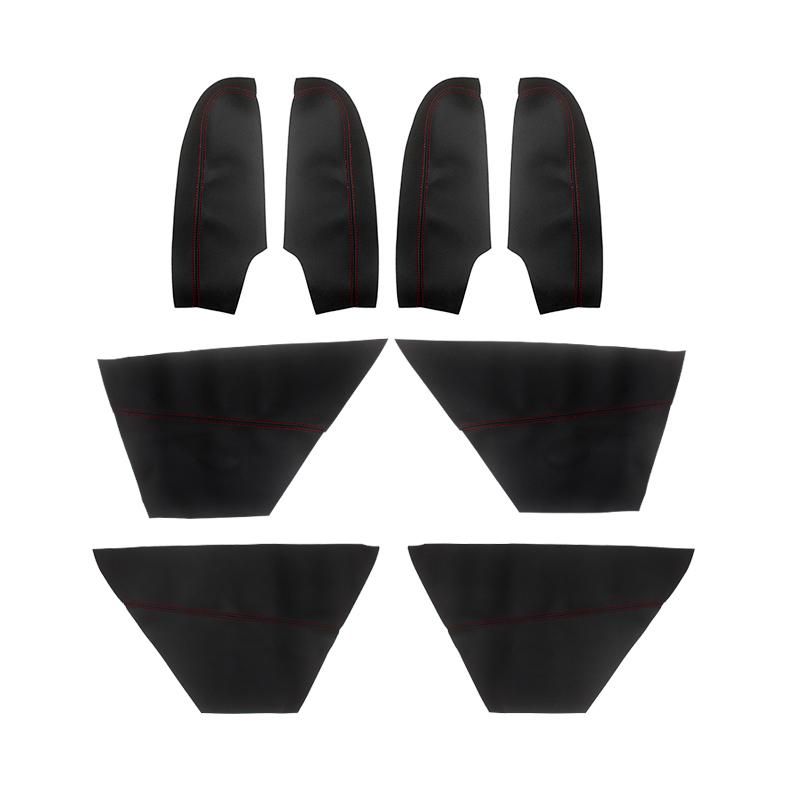 Soft Microfiber Leather Door Panels Cover For Honda Accord 9th Gen 2014 2015 2016 Car Door Armrest Panel Cover Sticker Trim