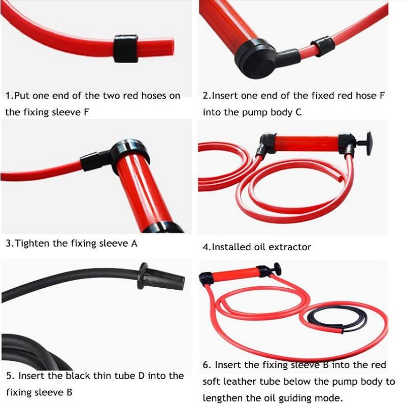 Ng Oil Gas Siphon SuckerTransfer Hand Pump For Oil Liquid Water Transfer Pump