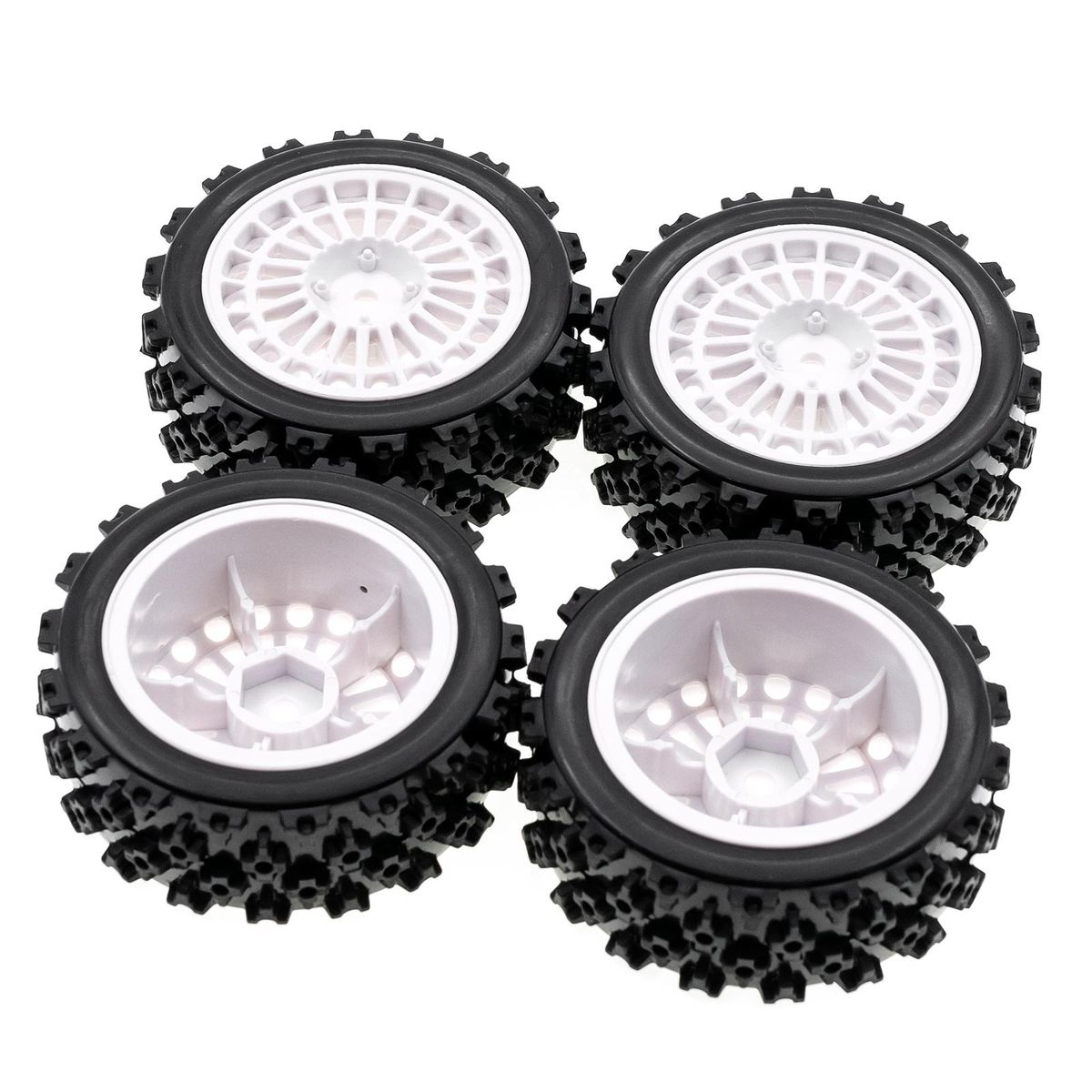 Remote Control Off-Road Rally Car Tires 71*26mm 4pcs Replacement for TAMIYA TT02 XV01 HSP 94123 HPI KYOSHO WLtoys 1/10 Remote Control Car Wheel