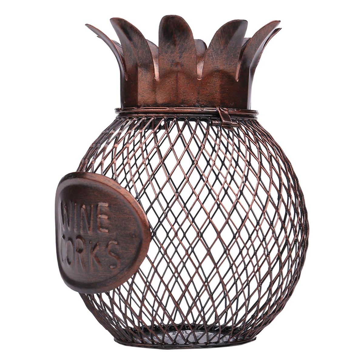 TOOARTS Pineapple wine cork container  Handcrafts home decoration  Decorations  Practical crafts