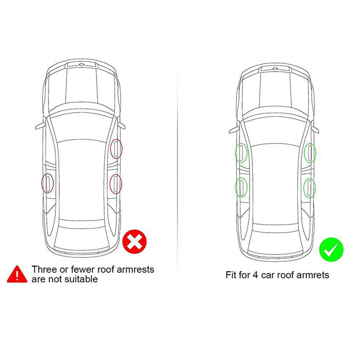 Upgrade Car Ceiling Cargo Net Pocket Strengthen Load-Bearing