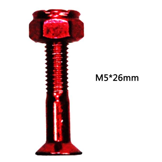 Longboard Skateboard  Screws Nuts Bolts Red__26mm_1pc