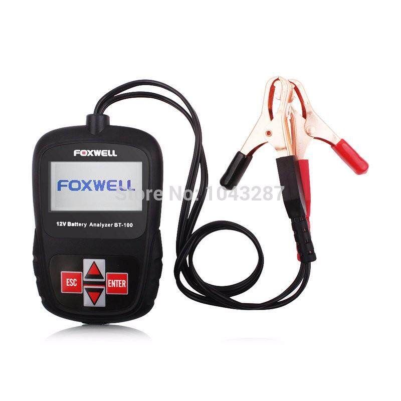 FOXWELL BT100 12V Car Tester For Flooded, AGM, - Black