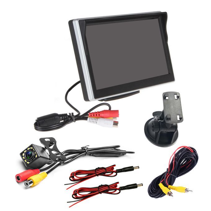 5in 12 LED Car Rear View Camera Monitor Screen System Kit For Truck
