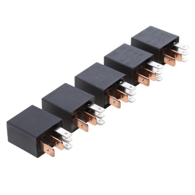 5pcs Automotive Change Over Changeover Micro Relay 30A 5-Pin Car Bike