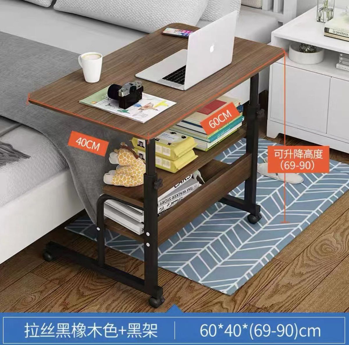 Foldable Laptop/Beside Table For Multipurpose Use