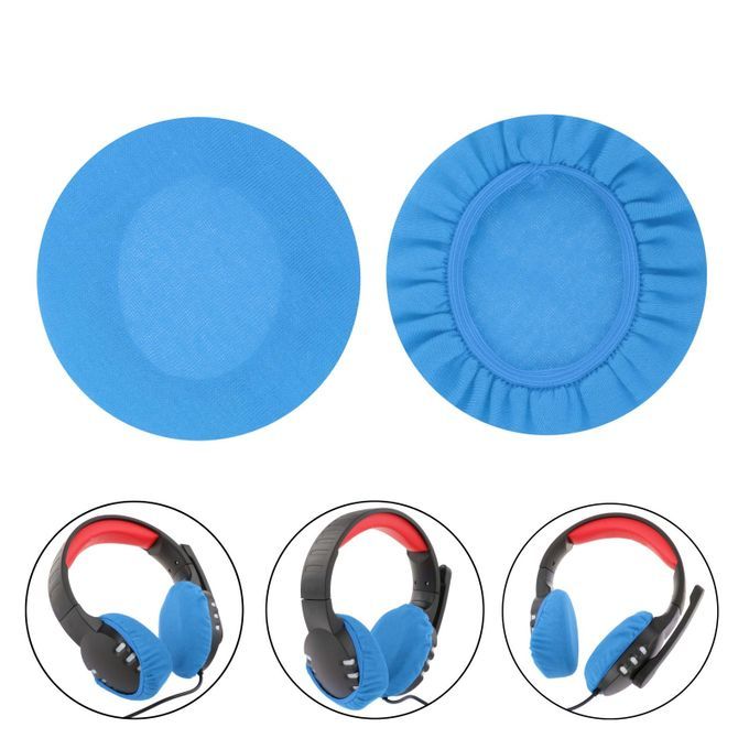 Headphone Covers Headphone Ear Covers Reusable 8cm  Blue
