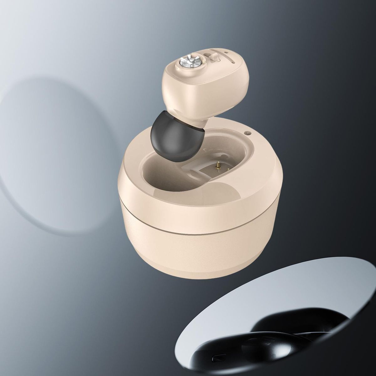In Ear Noise Reduction Digital Mini Sound Beige