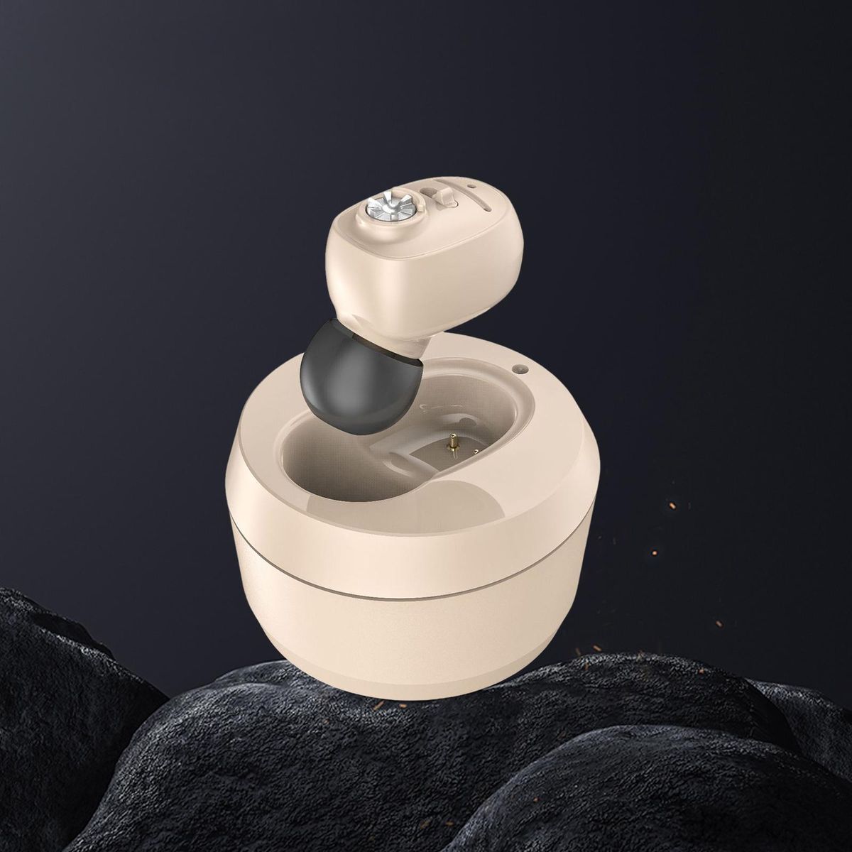 In Ear Noise Reduction Digital Mini Sound Beige