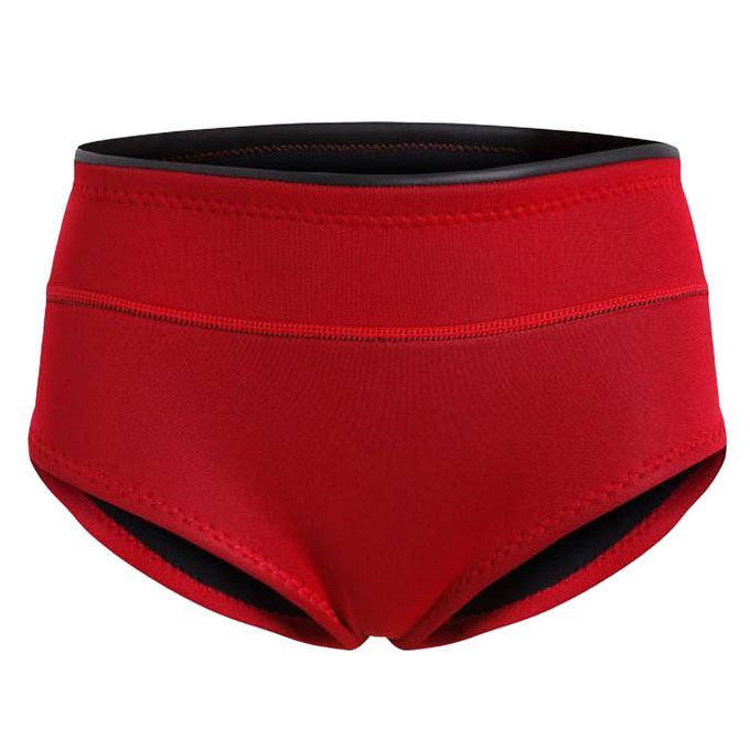 Women Wetsuit Brief Girls Diving Wetsuit Underwear Swimsuit Red M