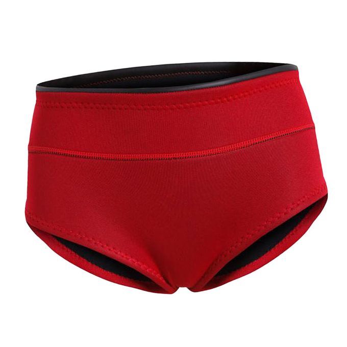 Women Wetsuit Brief Girls Diving Wetsuit Underwear Swimsuit Red M