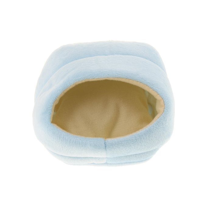 Small Pet Slipper Bed Soft Nest Cushion Warm Cave House Winter Blue