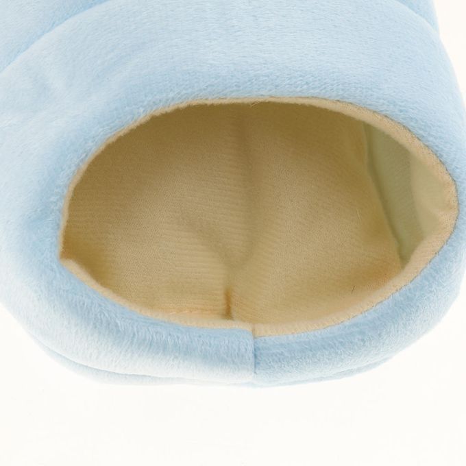 Small Pet Slipper Bed Soft Nest Cushion Warm Cave House Winter Blue