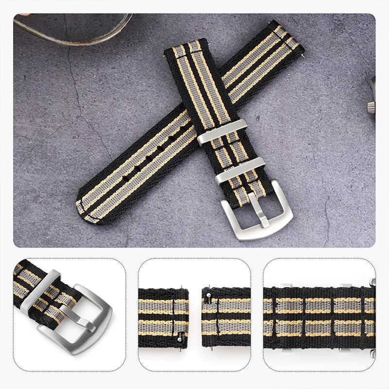 20mm 22mm nylon watch strap premium smooth soft nylon sport replacement band quick release universal canvas bracelet watchband