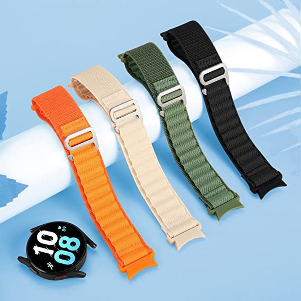 20mm Strap for Samsung Galaxy watch 4/5/6 44mm 40mm 6 classic 47mm 43mm Alpine loop nylon bracelet Galaxy watch 5 Pro 45mm band