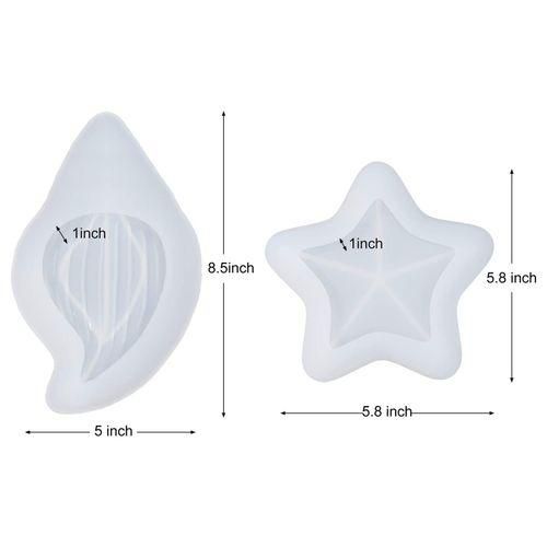 Box Resin Molds, 2Pcs Soap Dish Silicone Molds