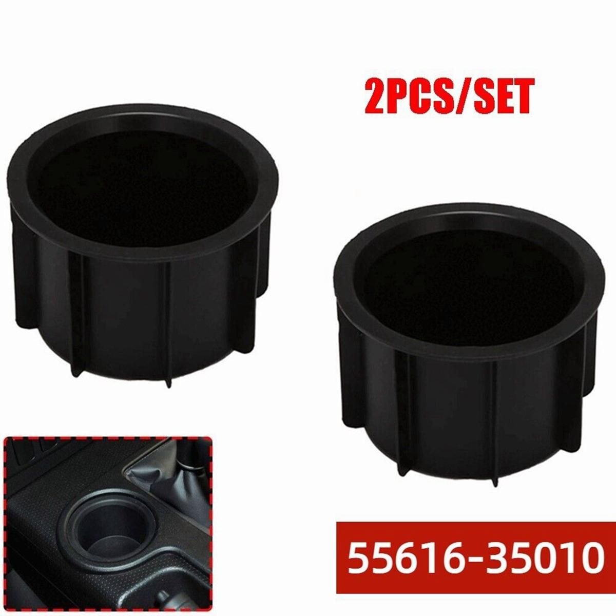 2PCS Center Console Cup Holder Insert 55616-35010 for