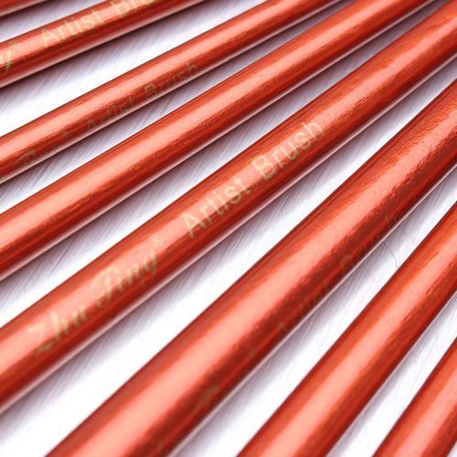 12pc Fine A Red Pearl Wooden Paint Acrylic Watercolor Oil Ar