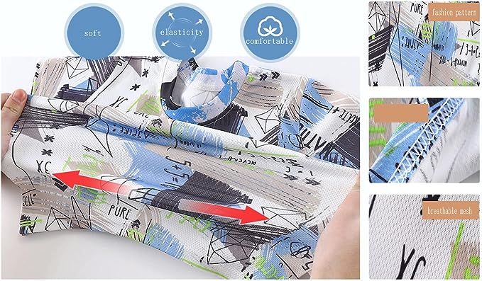 Summer Children's Graffiti Clothing Suit Boy Suit Short-sleeved Sunscreen Quick-drying Boy Suit