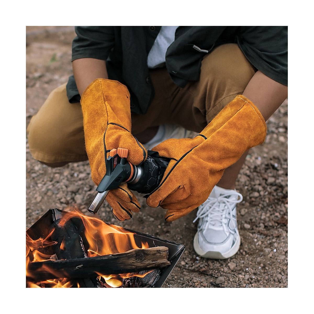 Oven Gloves Heat Resistant BBQ Grill Glove Non-Slip