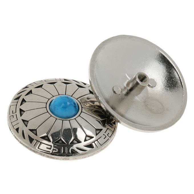 5pcs NO-SEW Metal Round Studs Buttons Snap Fasteners Crafts Buttons #4