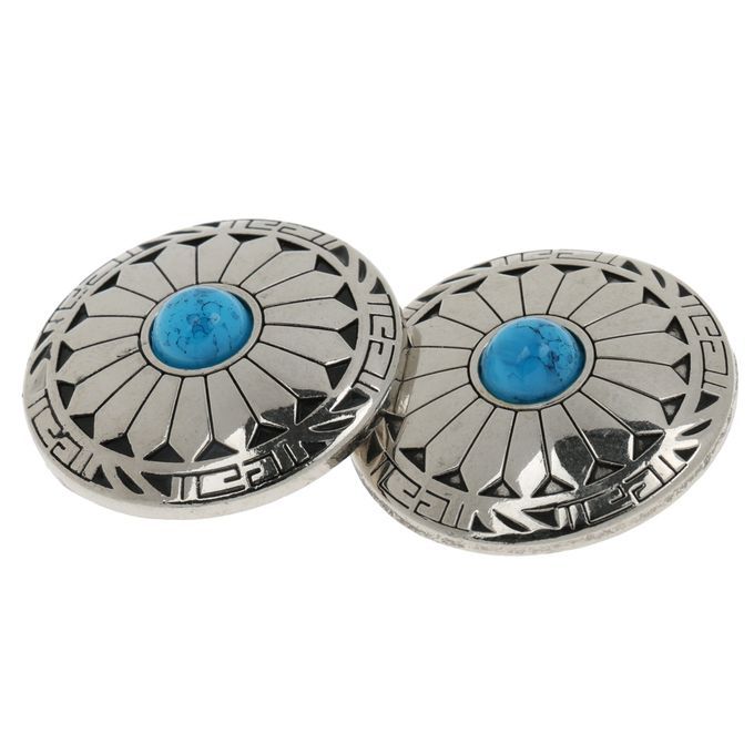 5pcs NO-SEW Metal Round Studs Buttons Snap Fasteners Crafts Buttons #4