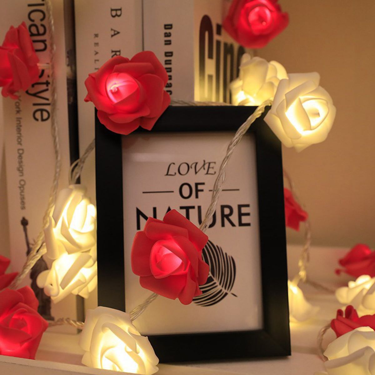 LED String Light Imitation Rose String Light Wedding String
