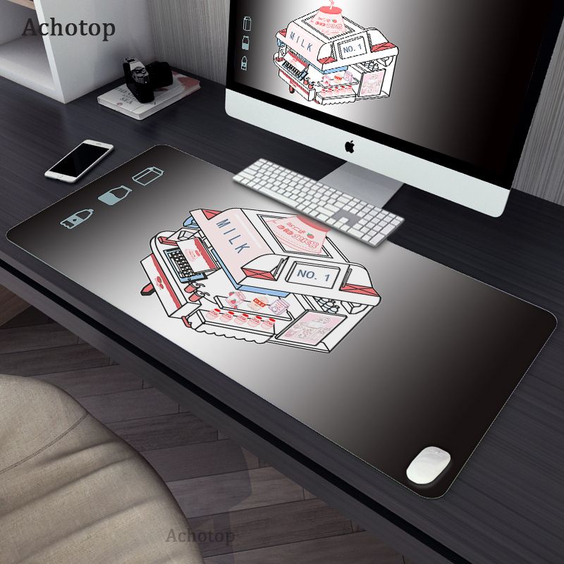800x300 Strawberry Shop Gaming Mouse Pad Large Gamer Pink